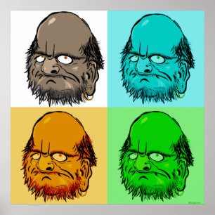 Bodhidharma Pop Art Poster