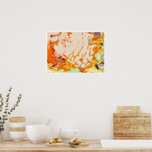 Bodhidharma überquert den Fluss Poster Art (Küche)