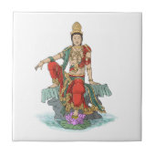 Bodhisattva aus Keramik des Mitgefühls Fliese (Vorderseite)
