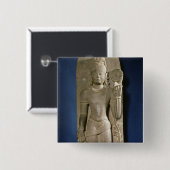 Bodhisattva Padmapani, Nalanda, Bihar, Pala Dynast Button (Vorne & Hinten)
