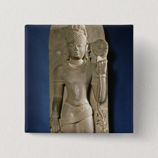 Bodhisattva Padmapani, Nalanda, Bihar, Pala Dynast Button (Vorderseite)