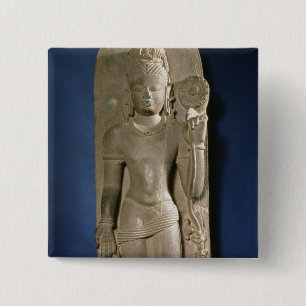 Bodhisattva Padmapani, Nalanda, Bihar, Pala Dynast Button