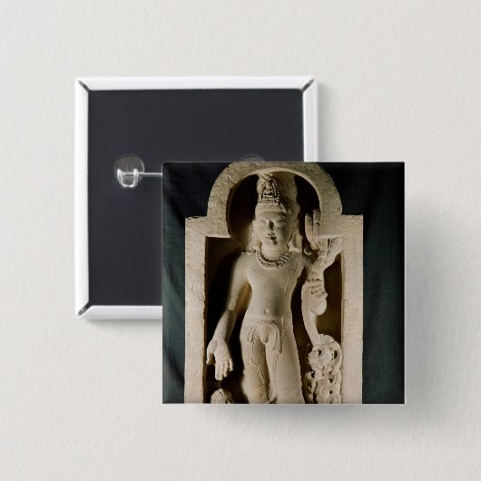 Bodhisattva Padmapani, Sarnath Button (Vorne & Hinten)