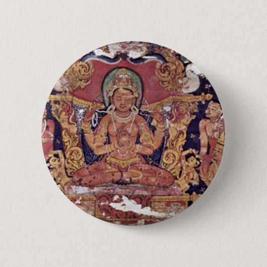 Bodhisattva Prajnaparamita "durch Indischer Maler Button (Vorderseite)