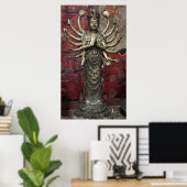 BODHISATTVA THOUSAND ARMED KANNON POSTER (Heimbüro)