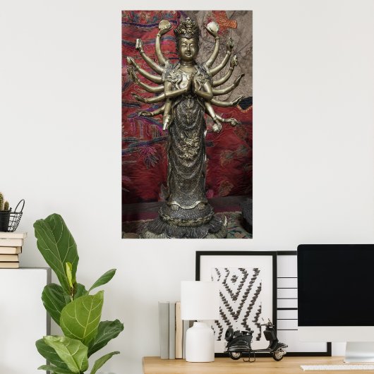 BODHISATTVA THOUSAND ARMED KANNON POSTER (Heimbüro)