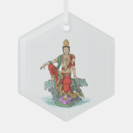 Bodhisattva von der Barmherzigkeit Ornament Aus Glas