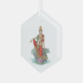 Bodhisattva von der Barmherzigkeit Ornament Aus Glas (Vorderseite Links)