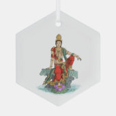 Bodhisattva von der Barmherzigkeit Ornament Aus Glas (Rückseite)