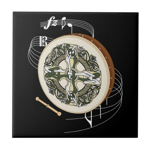 Bodhrán Fliese (Vorderseite)