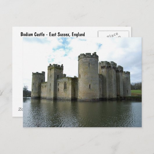 Bodiam Castle Postkarte (Vorne/Hinten)