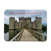 Bodiam Castle view Kühlschrankmagnet Magnet (Horizontal)