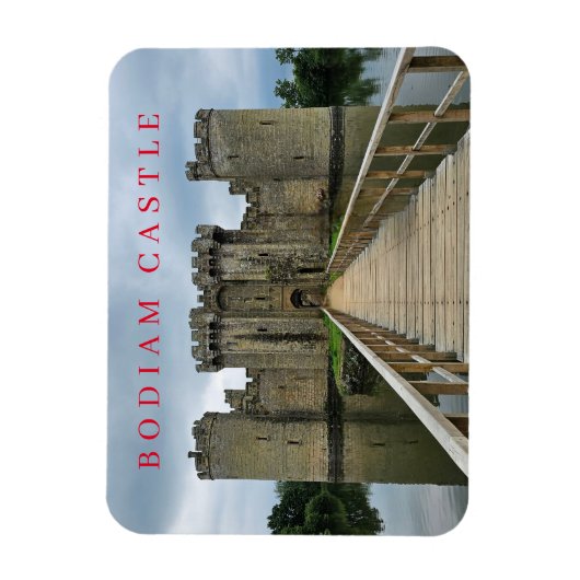 Bodiam Castle view Kühlschrankmagnet Magnet (Vertikal)