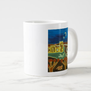 Bodiam Schloss durch Mondschein 2010 Jumbo-Tasse