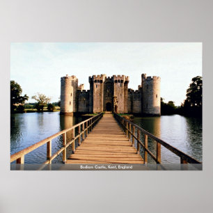 Bodiam Schloss, Kent, England Poster