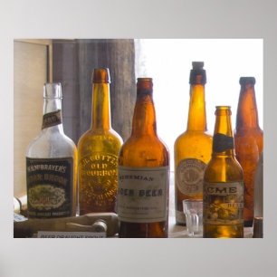 Bodie Antike Flaschen Poster