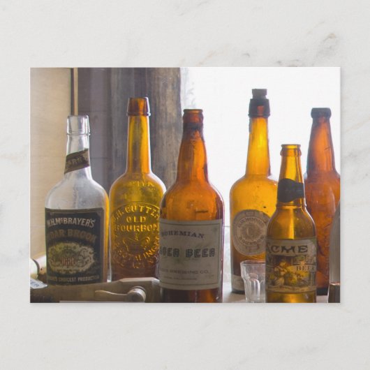 Bodie Antike Flaschen Postkarte (Vorderseite)