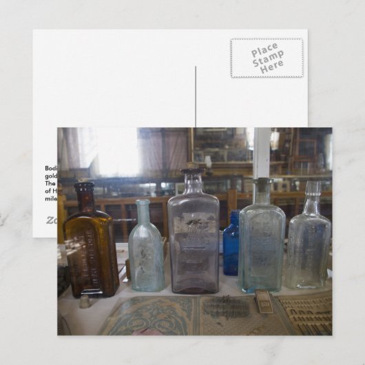 Bodie Antike Flaschen Postkarte (Vorne/Hinten)