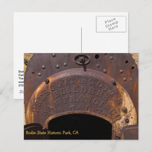 Bodie Boiler Postkarte (Vorne/Hinten)