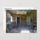 Bodie, California Ghost Town, Inside Zuhause Postkarte (Vorne/Hinten)