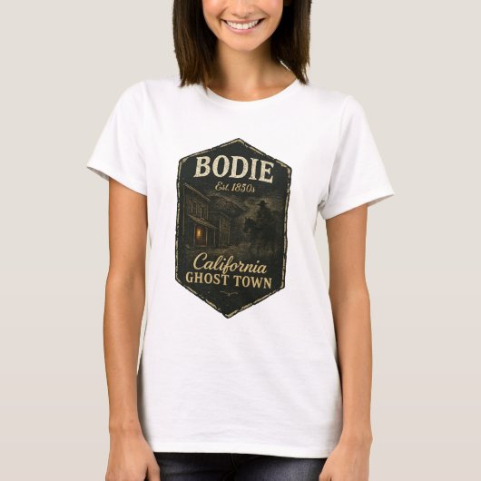 Bodie California Ghost Town Shadowy Bandit T-Shirt (Vorderseite)