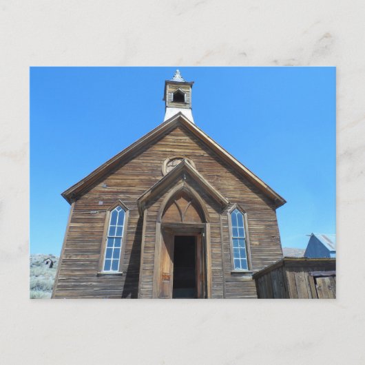 Bodie Church, CA Postkarte (Vorderseite)