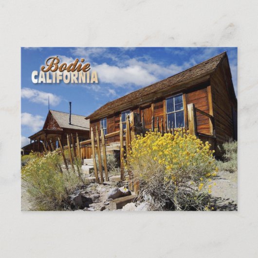 Bodie Ghost Town, Kalifornien Postkarte (Vorderseite)