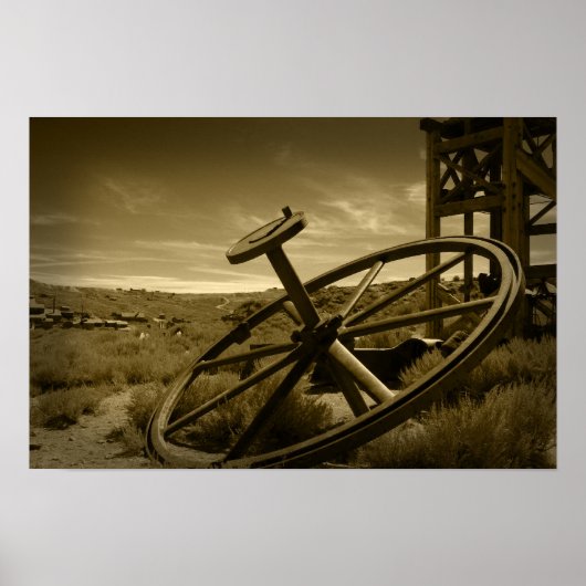 Bodie Ghost Town Sepia Poster (Vorne)