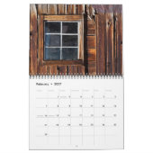 Bodie Ghost Town, Textur im Detail Kalender (Feb 2027)