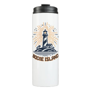 Bodie Island Leuchtturm North Carolina Sonnenaufga Thermosbecher