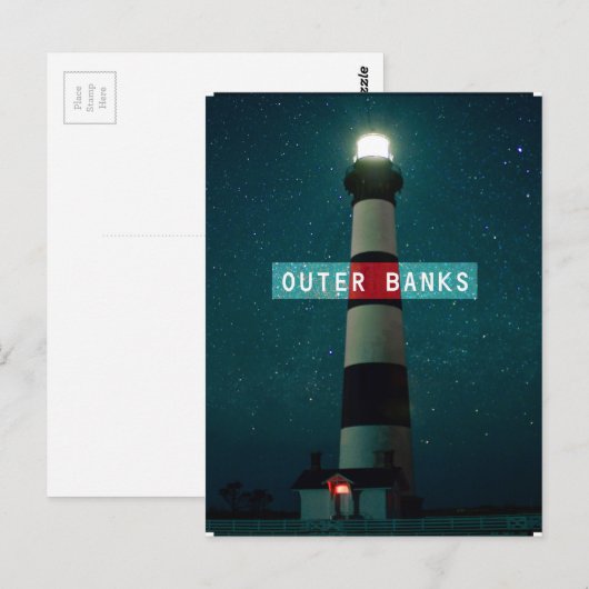 Bodie Island Light. Postkarte (Vorne/Hinten)