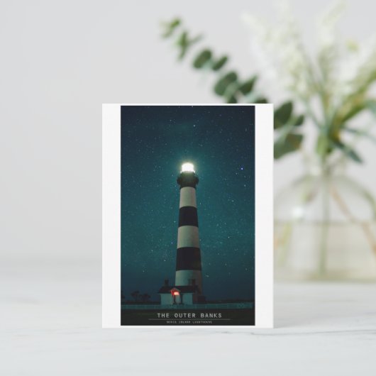 Bodie Island Light. Postkarte (Stehend Vorderseite)