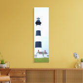 Bodie Island Lighthouse Exterior Vertikale Leinwan Leinwanddruck (Insitu (Wohnzimmer))