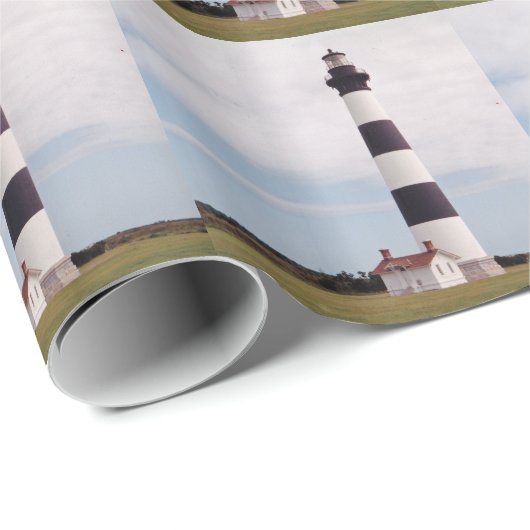 Bodie Island Lighthouse Geschenkpapier (Rolleneckpunkt)