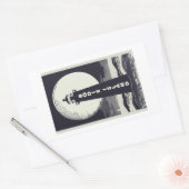 Bodie Island Lighthouse North Carolina Moon Rechteckiger Aufkleber (Umschlag)