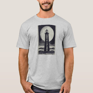 Bodie Island Lighthouse North Carolina Moon T-Shirt