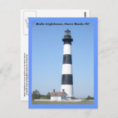 Bodie Island Lighthouse OBX North Carolina Postkarte (Vorne/Hinten)