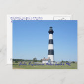 Bodie Island Lighthouse OBX North Carolina Postkarte (Vorne/Hinten)