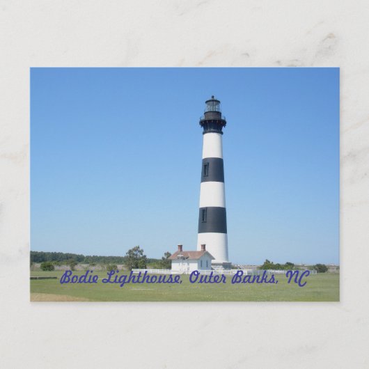 Bodie Island Lighthouse OBX North Carolina Postkarte (Vorderseite)