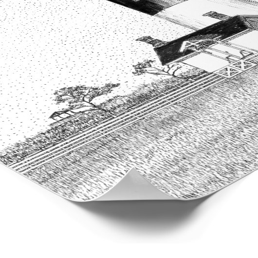 Bodie Island Lighthouse Poster (Ecke)