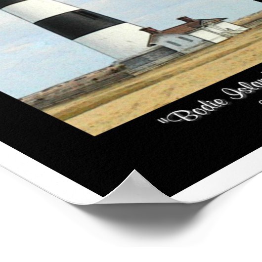 Bodie Island Lighthouse Poster (Ecke)