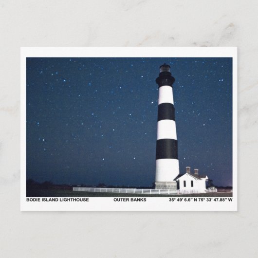 Bodie Island Lighthouse. Postkarte (Vorderseite)