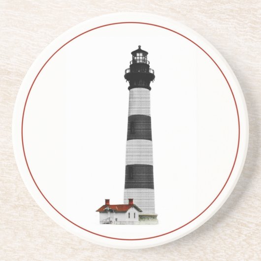 Bodie Island Lighthouse Sandstein Untersetzer (Vorne)