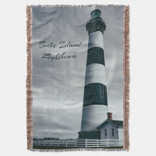 Bodie Island Lighthouse Schwarzweiß Decke (Vorderseite Vertikal)