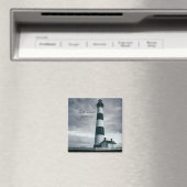 Bodie Island Lighthouse Schwarzweiß Magnet (In Situ (Geschirrspüler))