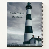 Bodie Island Lighthouse Schwarzweiß Notizblock (Rückseite)
