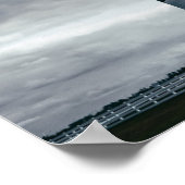 Bodie Island Lighthouse Schwarzweiß Poster (Ecke)