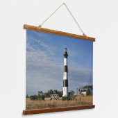 Bodie Island Lighthouse Wandteppich Mit Holzrahmen (Gewinkelt)