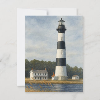 Bodie Island Lighthouse Watercolor Postkarte