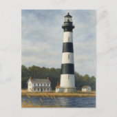 Bodie Island Lighthouse Watercolor Postkarte (Vorderseite)